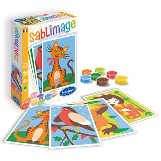 Tableau en sable coloré avec Sablimage