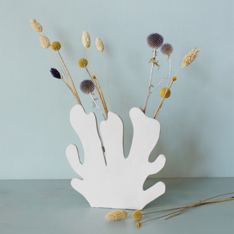 Tuto base en forme de corail blanc