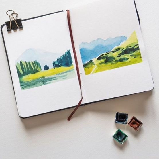 Aquarelle par Les tribulations de Marie